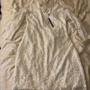 White Lace Dress-Large